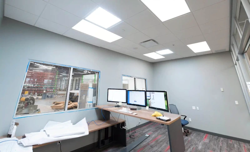 GENISYS PoE Lighting in new construction area